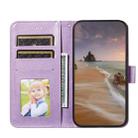 For Sony Xperia L4 Flower Vine Embossing Pattern Horizontal Flip Leather Case with Card Slot & Holder & Wallet & Lanyard(Purple) - 4