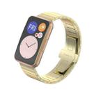 For Huawei Watch Fit Bamboo Joint Metal Watch Band(Gold) - 1