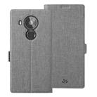 For Nokia 7.3 ViLi K Series Shockproof TPU + PU Leather Magnetic Buckle Horizontal Flip Case with Card Slots & Wallet & Holder(Grey) - 1