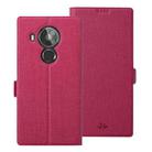 For Nokia 7.3 ViLi K Series Shockproof TPU + PU Leather Magnetic Buckle Horizontal Flip Case with Card Slots & Wallet & Holder(Rose Red) - 1