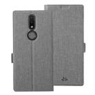 For Nokia 2.4 ViLi K Series Shockproof TPU + PU Leather Magnetic Buckle Horizontal Flip Case with Card Slots & Wallet & Holder(Grey) - 1