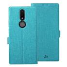 For Nokia 2.4 ViLi K Series Shockproof TPU + PU Leather Magnetic Buckle Horizontal Flip Case with Card Slots & Wallet & Holder(Blue) - 1