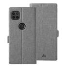 For Motorola Moto G 5G ViLi K Series Shockproof TPU + PU Leather Magnetic Buckle Horizontal Flip Case with Card Slots & Wallet & Holder(Grey) - 1