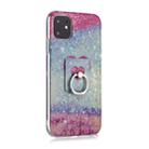 For iPhone 11 Coloured Drawing Pattern IMD Workmanship Soft TPU Protective Case With Holder(Red Heart) - 1