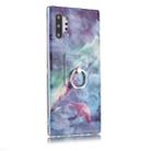 For Galaxy Note 10+ Coloured Drawing Pattern IMD Workmanship Soft TPU Protective Case With Holder(Blue Sky) - 1