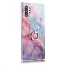 For Galaxy Note 10+ Coloured Drawing Pattern IMD Workmanship Soft TPU Protective Case With Holder(Pink Sky) - 1