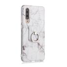 For Huawei P30 Coloured Drawing Pattern IMD Workmanship Soft TPU Protective Case With Holder(White) - 1