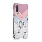 For Huawei P30 Coloured Drawing Pattern IMD Workmanship Soft TPU Protective Case With Holder(Tricolor) - 1