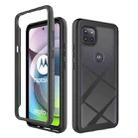 For Motorola Moto G 5G Starry Sky Solid Color Series Shockproof PC + TPU Protective Case(Black) - 1