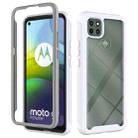 For Motorola Moto G9 Power Starry Sky Solid Color Series Shockproof PC + TPU Protective Case(White) - 1