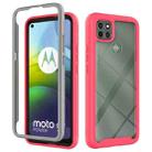 For Motorola Moto G9 Power Starry Sky Solid Color Series Shockproof PC + TPU Protective Case(Red) - 1