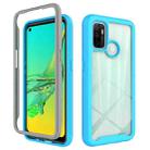 For Oppo A53 (2020) Starry Sky Solid Color Series Shockproof PC + TPU Protective Case(Light Blue) - 1