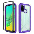 For Oppo A53 (2020) Starry Sky Solid Color Series Shockproof PC + TPU Protective Case(Purple) - 1
