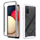 For Samsung Galaxy A02s(US Edition) Starry Sky Solid Color Series Shockproof PC + TPU Protective Case(White) - 1