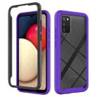 For Samsung Galaxy A02s(US Edition) Starry Sky Solid Color Series Shockproof PC + TPU Protective Case(Purple) - 1