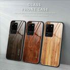 For Samsung Galaxy S20 Ultra Wood Grain Glass Protective Case(M01) - 3