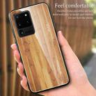 For Samsung Galaxy S20 Ultra Wood Grain Glass Protective Case(M01) - 4