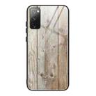 For Samsung Galaxy S20 FE Wood Grain Glass Protective Case(M04) - 1