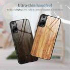 For Samsung Galaxy S21 Ultra 5G Wood Grain Glass Protective Case(M02) - 3