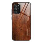 For Samsung Galaxy Note20 Wood Grain Glass Protective Case(M02) - 1