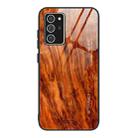 For Samsung Galaxy Note20 Wood Grain Glass Protective Case(M06) - 1