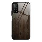 For Xiaomi 10T / 10T Pro Wood Grain Glass Protective Case(M01) - 1
