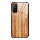 For Xiaomi 10T / 10T Pro Wood Grain Glass Protective Case(M03) - 1