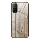 For Xiaomi 10T / 10T Pro Wood Grain Glass Protective Case(M04) - 1