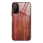 For Xiaomi 10T / 10T Pro Wood Grain Glass Protective Case(M05) - 1