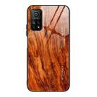 For Xiaomi 10T / 10T Pro Wood Grain Glass Protective Case(M06) - 1