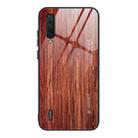 For Xiaomi Mi CC9 Wood Grain Glass Protective Case(M05) - 1