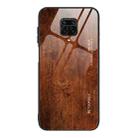 For Xiaomi Redmi Note 9S Wood Grain Glass Protective Case(M02) - 1