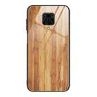 For Xiaomi Redmi Note 9S Wood Grain Glass Protective Case(M03) - 1