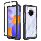 For Huawei Y9a Starry Sky Solid Color Series Shockproof PC + TPU Protective Case(Black) - 1