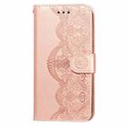 For Samsung Galaxy Note10 Flower Vine Embossing Pattern Horizontal Flip Leather Case with Card Slot & Holder & Wallet & Lanyard(Rose Gold) - 2