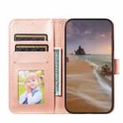For Samsung Galaxy Note10 Flower Vine Embossing Pattern Horizontal Flip Leather Case with Card Slot & Holder & Wallet & Lanyard(Rose Gold) - 4