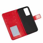 For Samsung Galaxy Note20 Ultra Flower Vine Embossing Pattern Horizontal Flip Leather Case with Card Slot & Holder & Wallet & Lanyard(Red) - 7