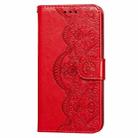 For Samsung  Galaxy S9 Flower Vine Embossing Pattern Horizontal Flip Leather Case with Card Slot & Holder & Wallet & Lanyard(Red) - 2