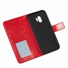 For Samsung  Galaxy S9 Flower Vine Embossing Pattern Horizontal Flip Leather Case with Card Slot & Holder & Wallet & Lanyard(Red) - 7