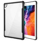 For iPad 10.2 iPAKY Thunder Series Aluminum Frame + TPU Bumper + Clear PC Shockproof Case(Black) - 1