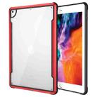 For iPad 10.2 iPAKY Thunder Series Aluminum Frame + TPU Bumper + Clear PC Shockproof Case(Red) - 1