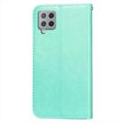 For Samsung Galaxy A42 5G Flower Vine Embossing Pattern Horizontal Flip Leather Case with Card Slot & Holder & Wallet & Lanyard(Green) - 3