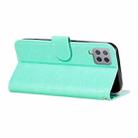 For Samsung Galaxy A42 5G Flower Vine Embossing Pattern Horizontal Flip Leather Case with Card Slot & Holder & Wallet & Lanyard(Green) - 5