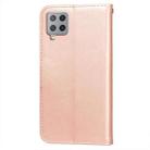 For Samsung Galaxy A42 5G Flower Vine Embossing Pattern Horizontal Flip Leather Case with Card Slot & Holder & Wallet & Lanyard(Rose Gold) - 3