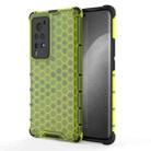 For vivo X60 Pro Shockproof Honeycomb PC + TPU Protective Case(Green) - 1