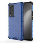 For vivo X60 Pro Shockproof Honeycomb PC + TPU Protective Case(Blue) - 1