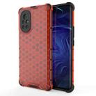 For Huawei nova 8 5G Shockproof Honeycomb PC + TPU Protective Case(Red) - 1