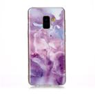 For Galaxy A8 Coloured Drawing Pattern IMD Workmanship Soft TPU Protective Case(Purple Star) - 1