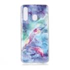 For Galaxy A60 Coloured Drawing Pattern IMD Workmanship Soft TPU Protective Case(Blue Sky) - 1