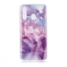 For Galaxy A60 Coloured Drawing Pattern IMD Workmanship Soft TPU Protective Case(Purple Star) - 1